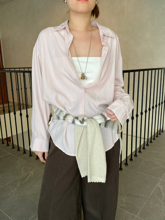 BASIC BLOUSE IN YELLOW/PINK