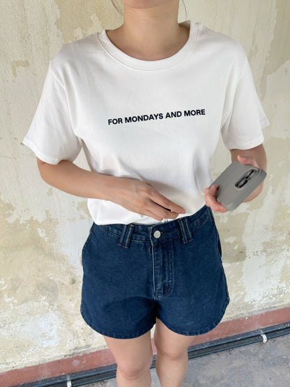 MONDAY COTTON T-SHIRT TEE
