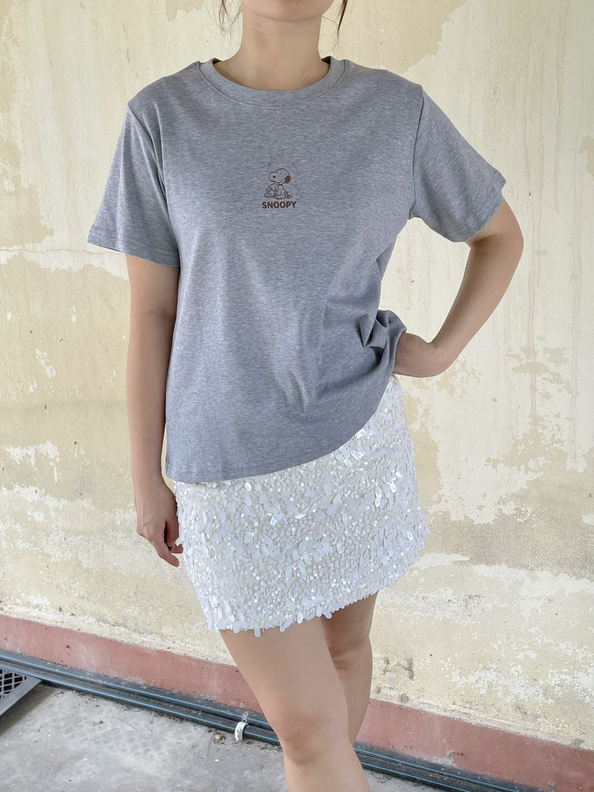 SNOOPY COTTON T-SHIRT TEE