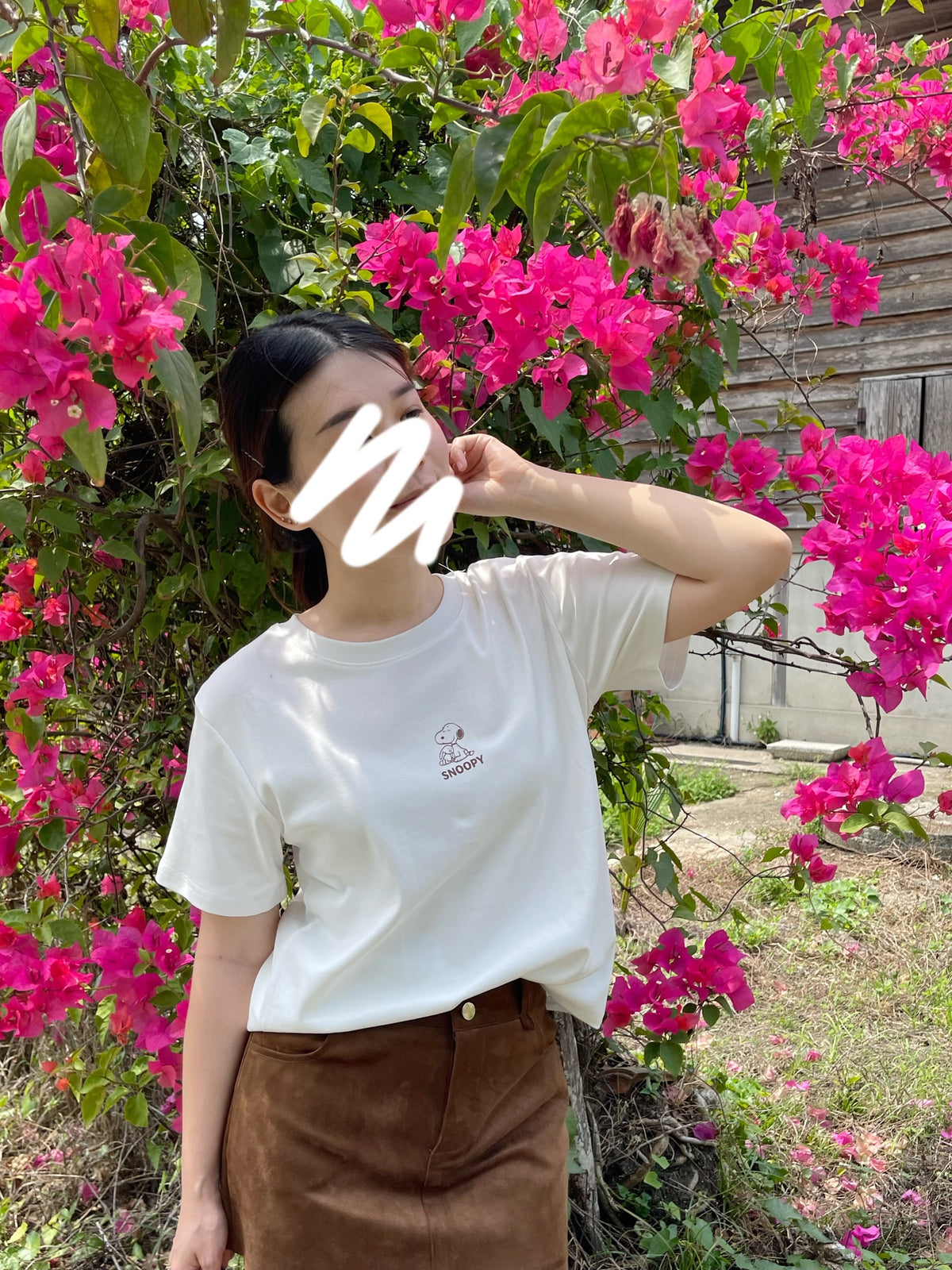 SNOOPY COTTON T-SHIRT TEE