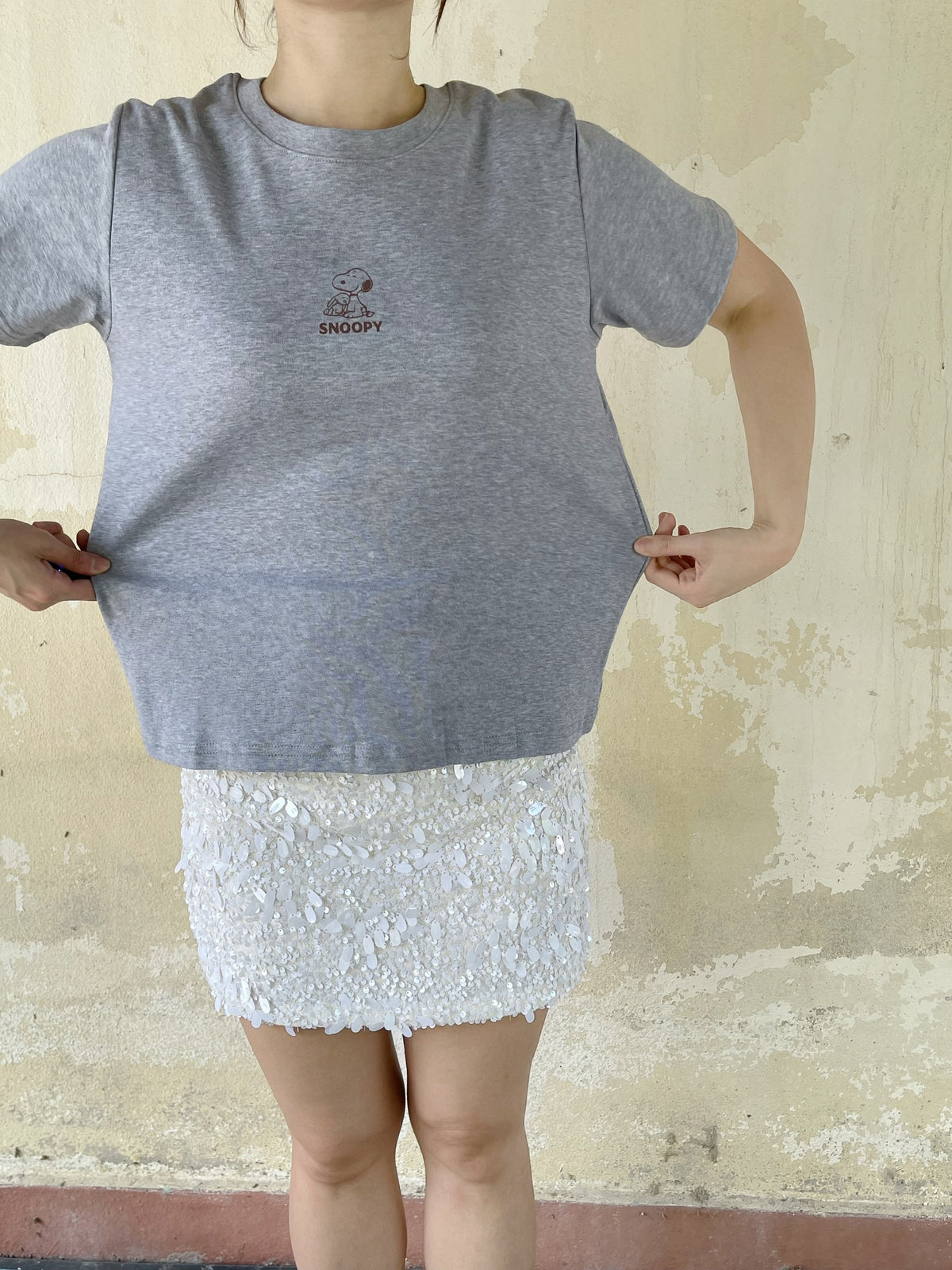 SNOOPY COTTON T-SHIRT TEE