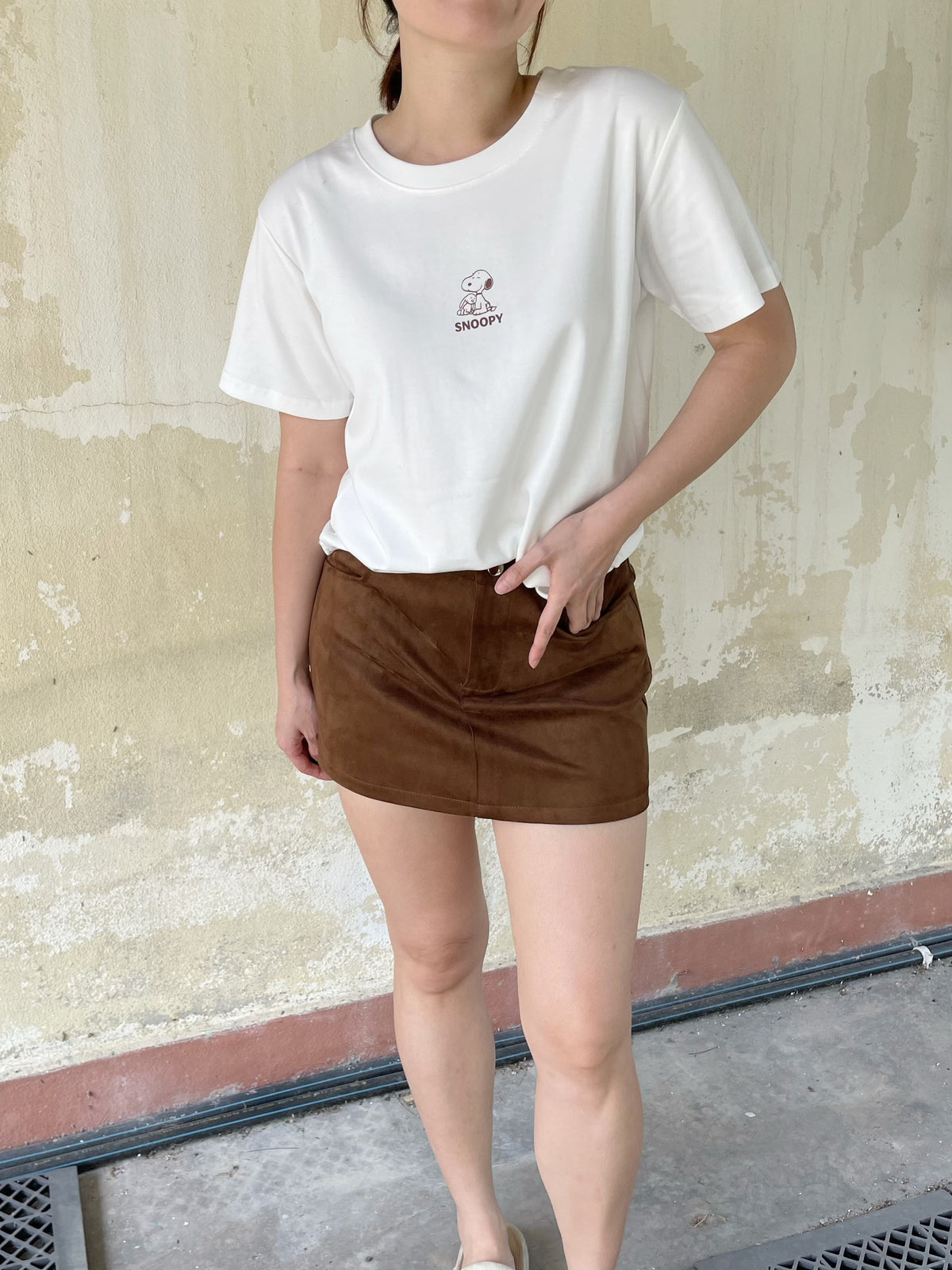SNOOPY COTTON T-SHIRT TEE
