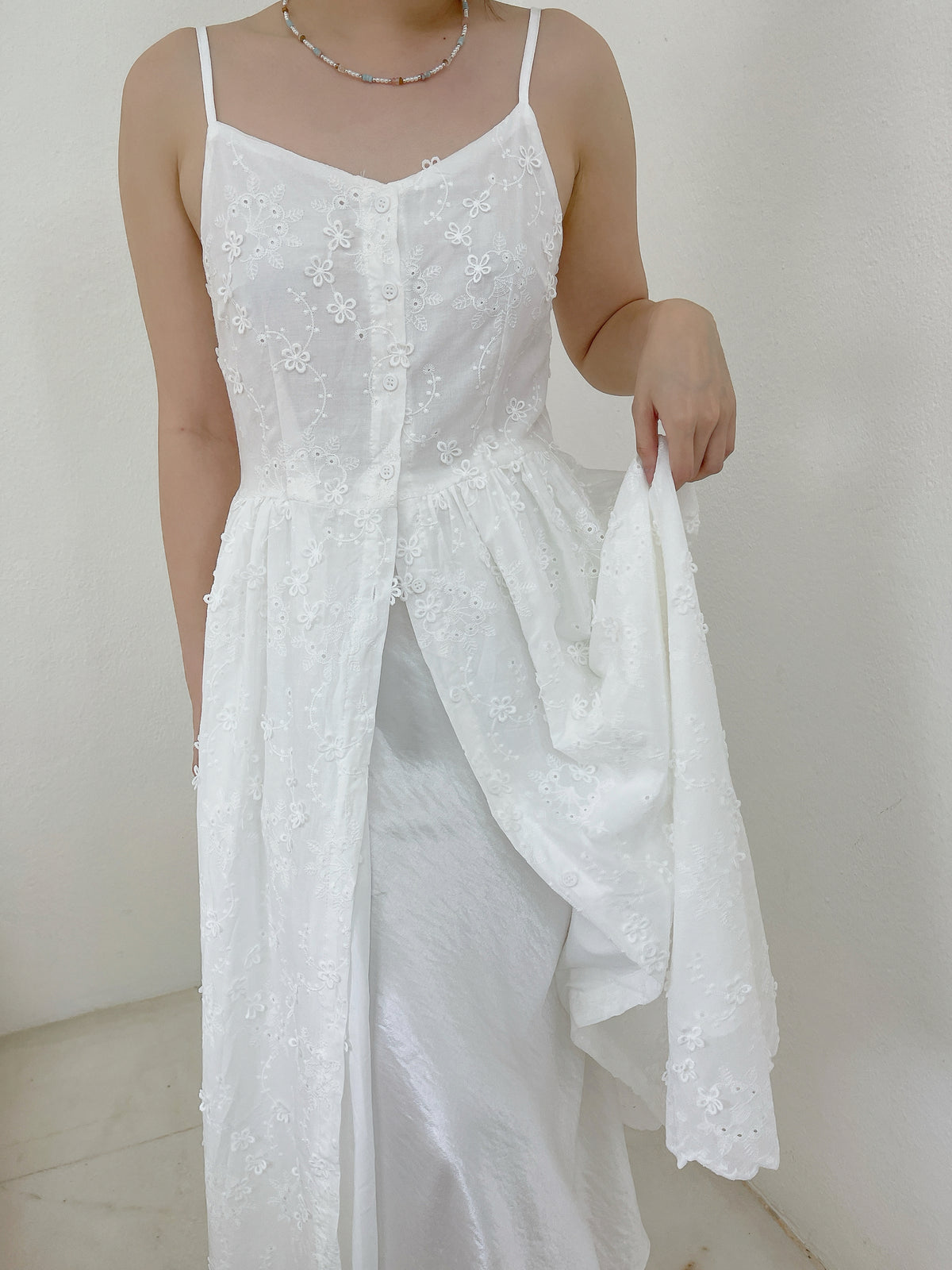 MIA WHTE SINGLET DRESS