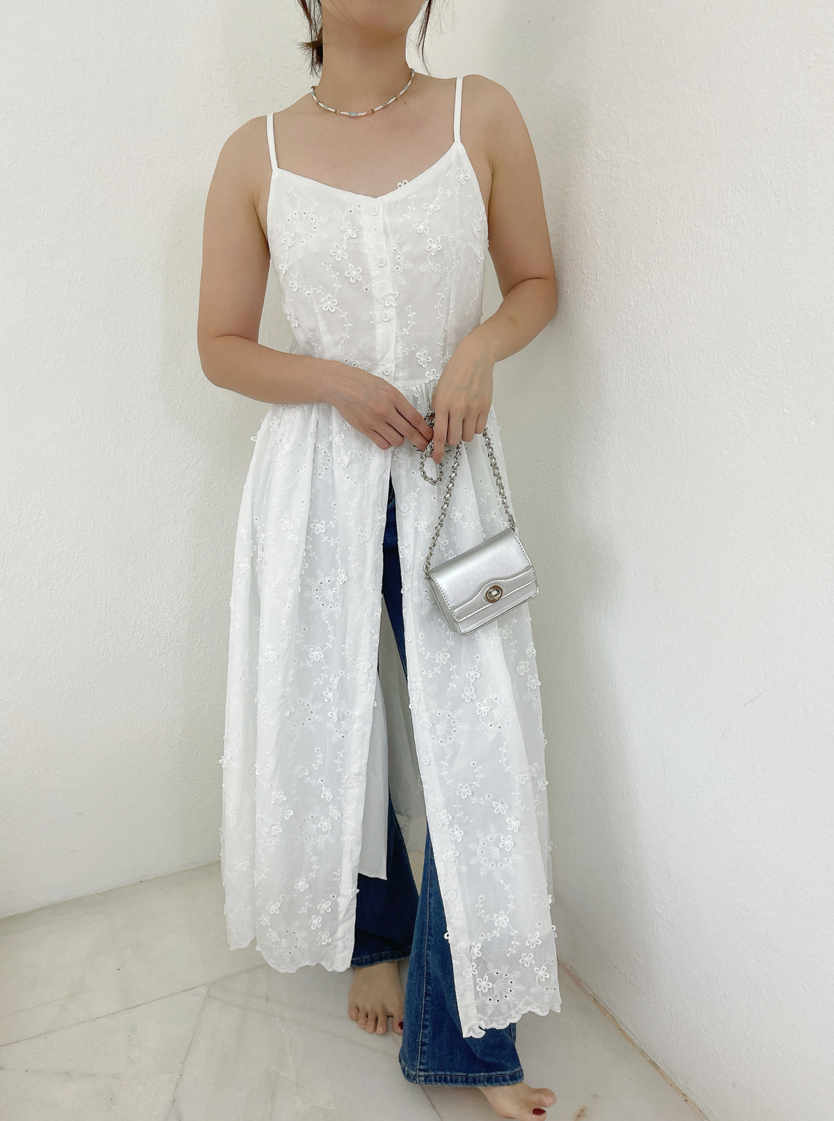 MIA WHTE SINGLET DRESS