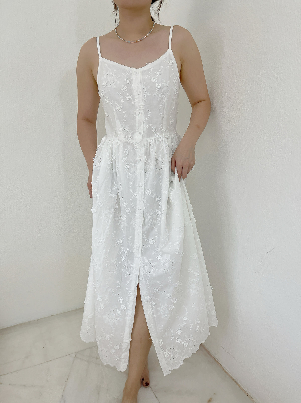 MIA WHTE SINGLET DRESS