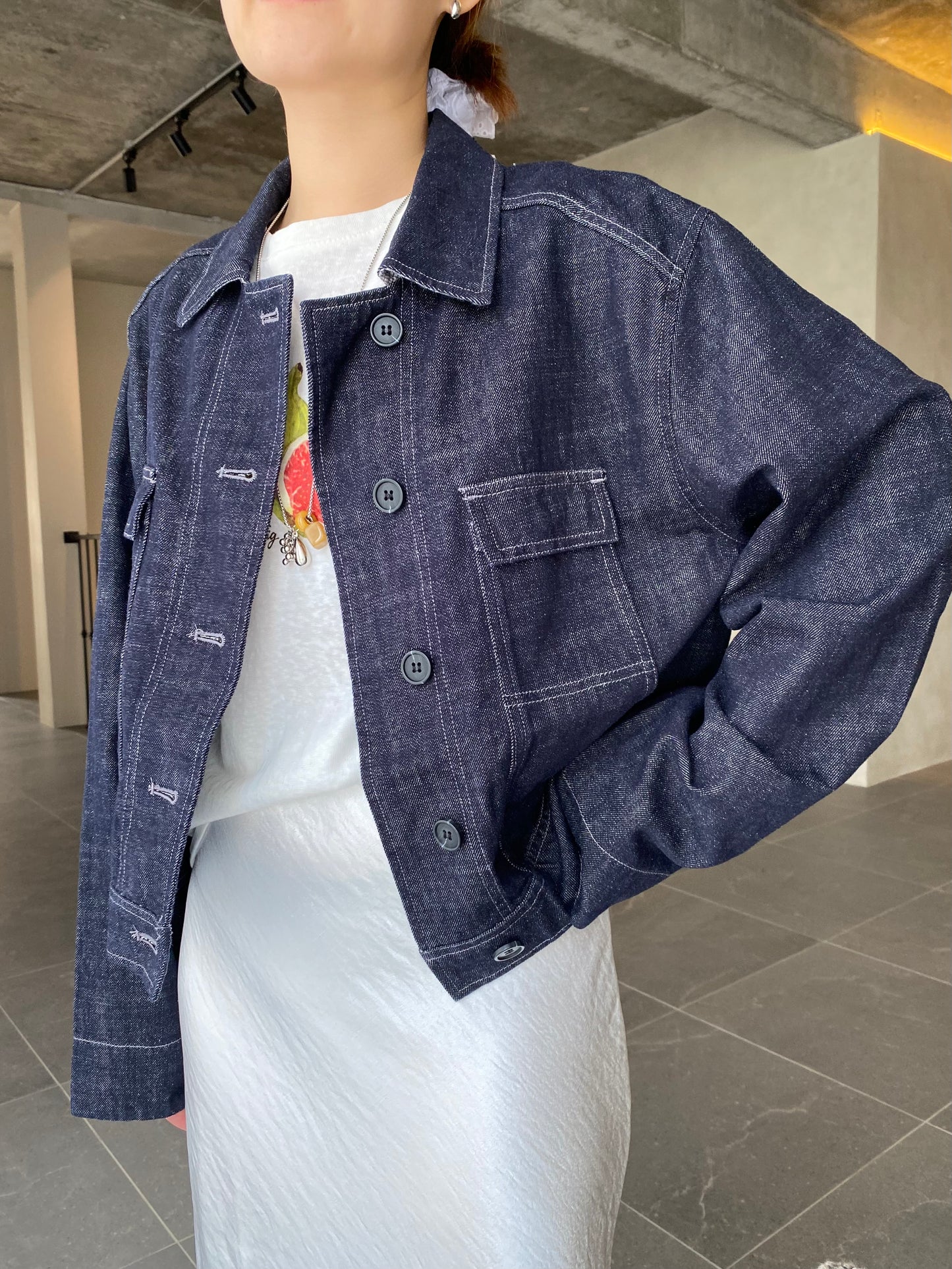 JAYDEN DENIM JACKET IN DARKBLUE