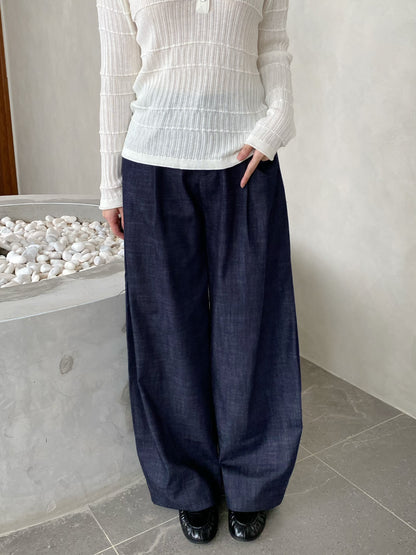 ALLY DENIM TROUSERS IN BLUE