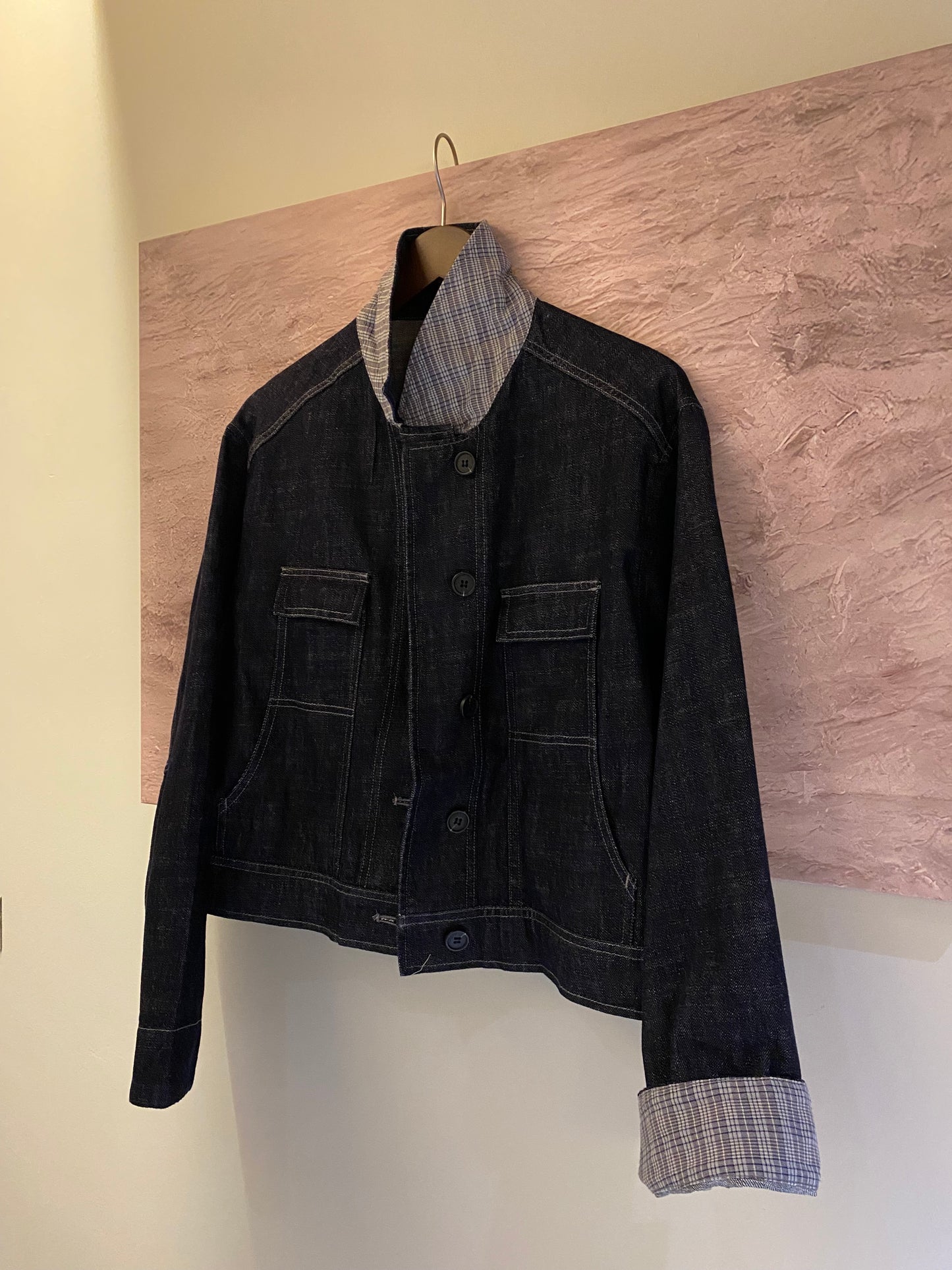 JAYDEN DENIM JACKET IN DARKBLUE