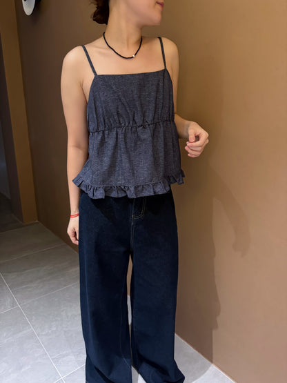 BEN DENIM SINGLET TOP