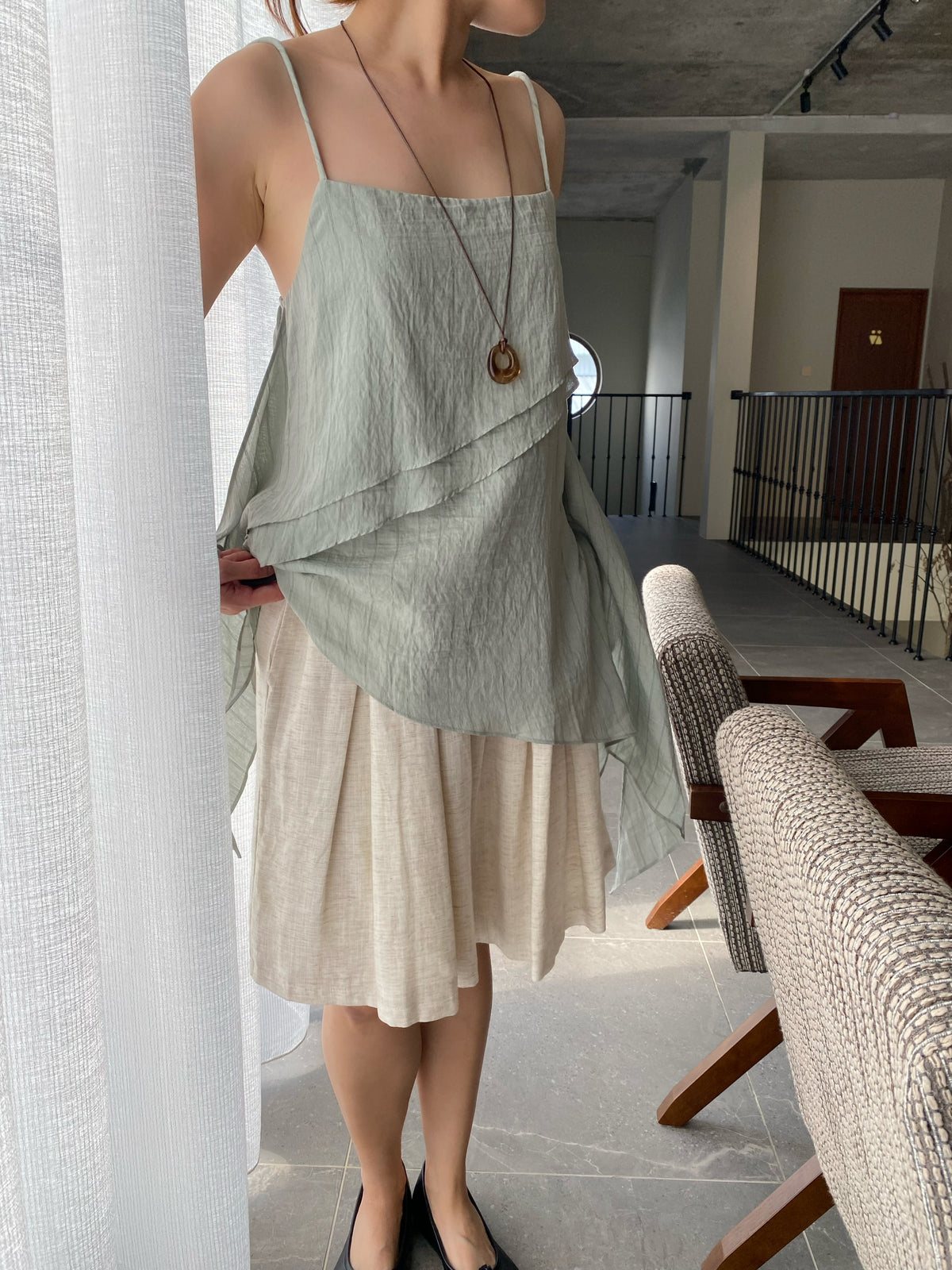 HELEN SINGLET TOP IN GREEN