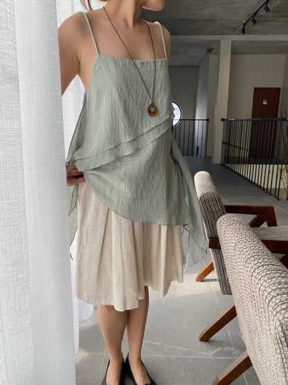 HELEN SINGLET TOP IN GREEN