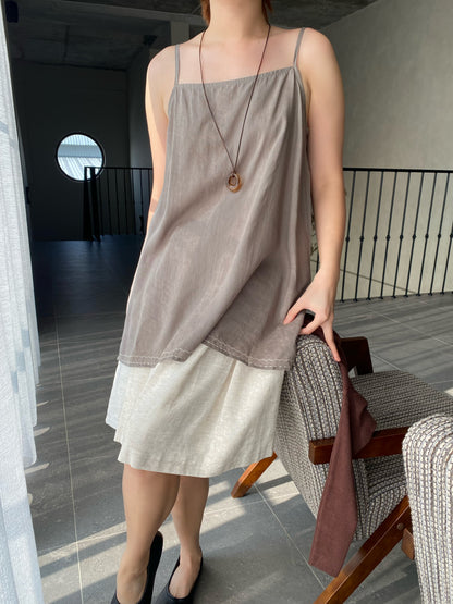 KITTY BROWN SINGLET TOP