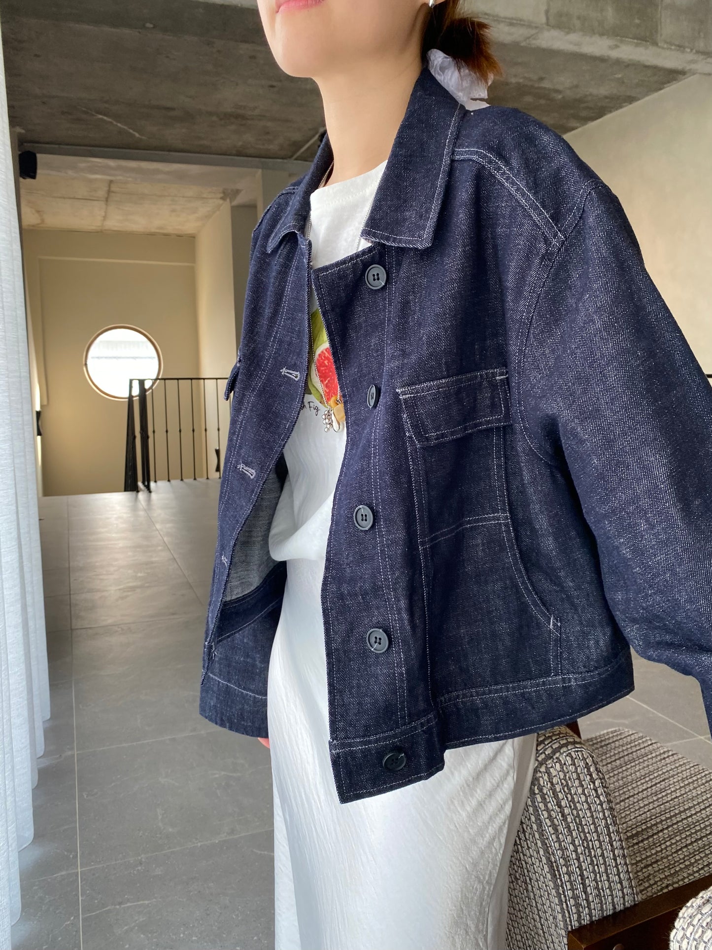 JAYDEN DENIM JACKET IN DARKBLUE