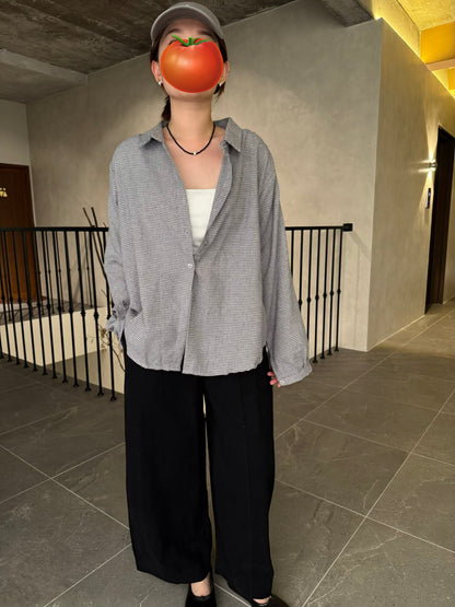 DEDDIE BLOUSE IN GREY