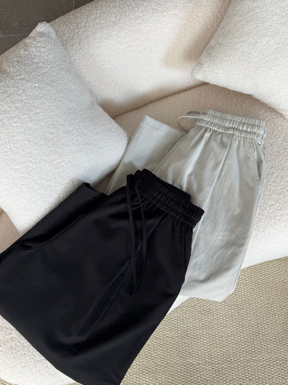 KELLY TROUSER IN BLACK/TEA WHITE