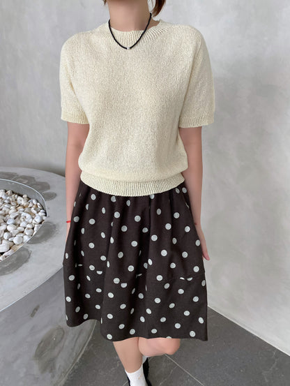 BASIC BABY YELLOW KNIT TOP