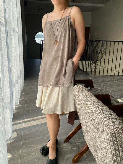 KITTY BROWN SINGLET TOP
