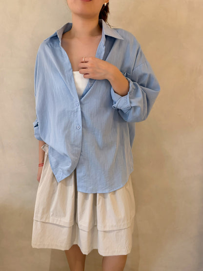 OVERSIZED BLUE BLOUSE