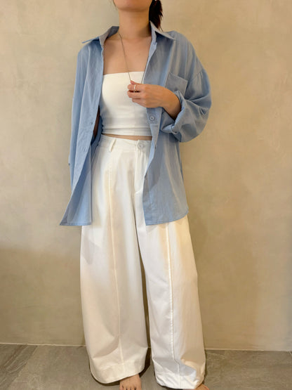 OVERSIZED BLUE BLOUSE